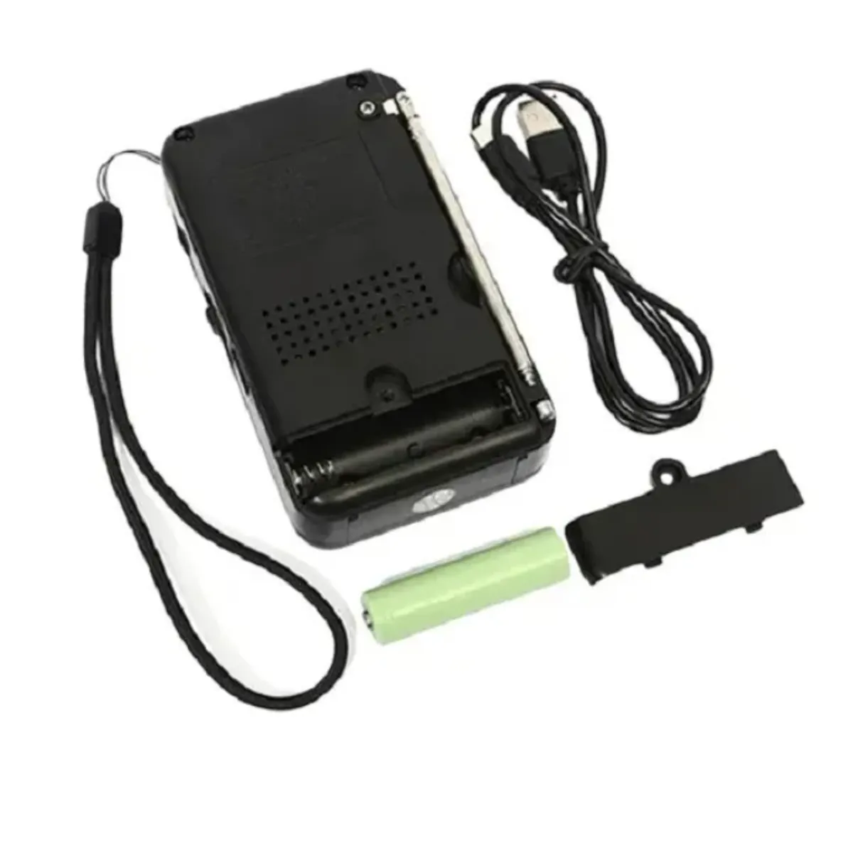 IRM - Radio Vintage Portátil MeidiMake FMAMSW USB Negro Modelo IRM-12670