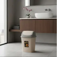 GENERICO - Basurero Papelero Con Tapa Plástico