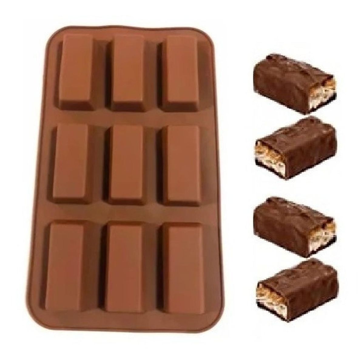PASTELERIUSCL - Moldes Silicona Chocolate Molde De Silicona Barra Cereal Moldes Silicona Barra Chocolate Molde Barra