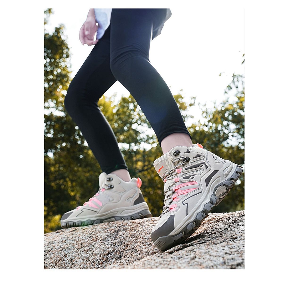 TIOZONEY - Zapatos de montaña-Rosa