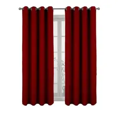 OKAY - Cortinas Bumbu Liso Hogar 2 Paños 140x220 Cm