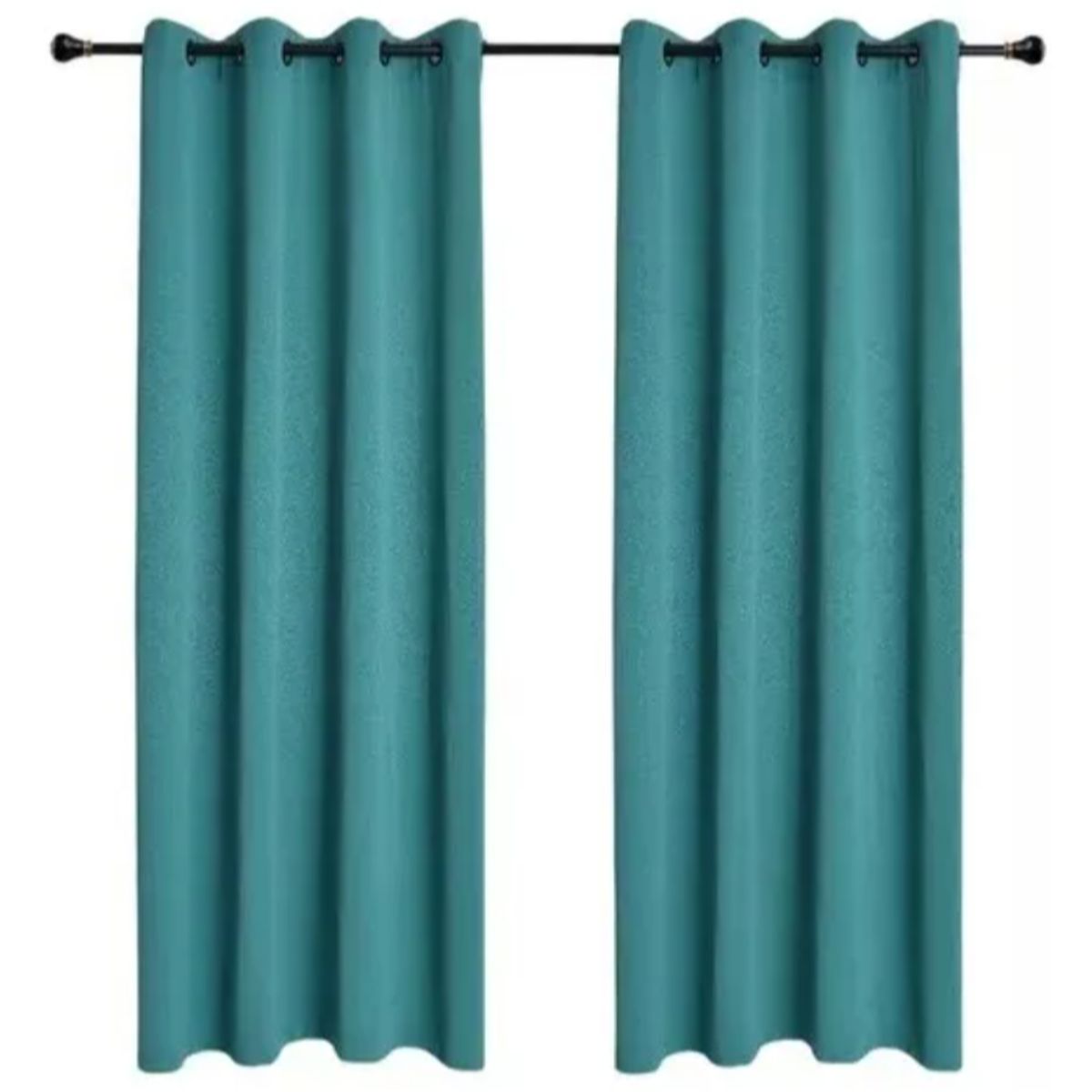 OKAY - Cortinas Bumbu Liso Hogar 2 Paños 140x220 Cm