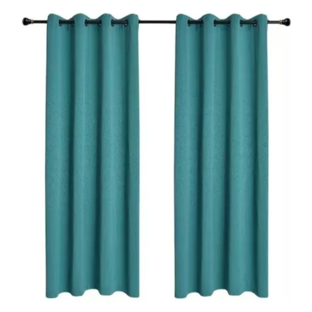 OKAY - Cortinas Bumbu Liso Hogar 2 Paños 140x220 Cm