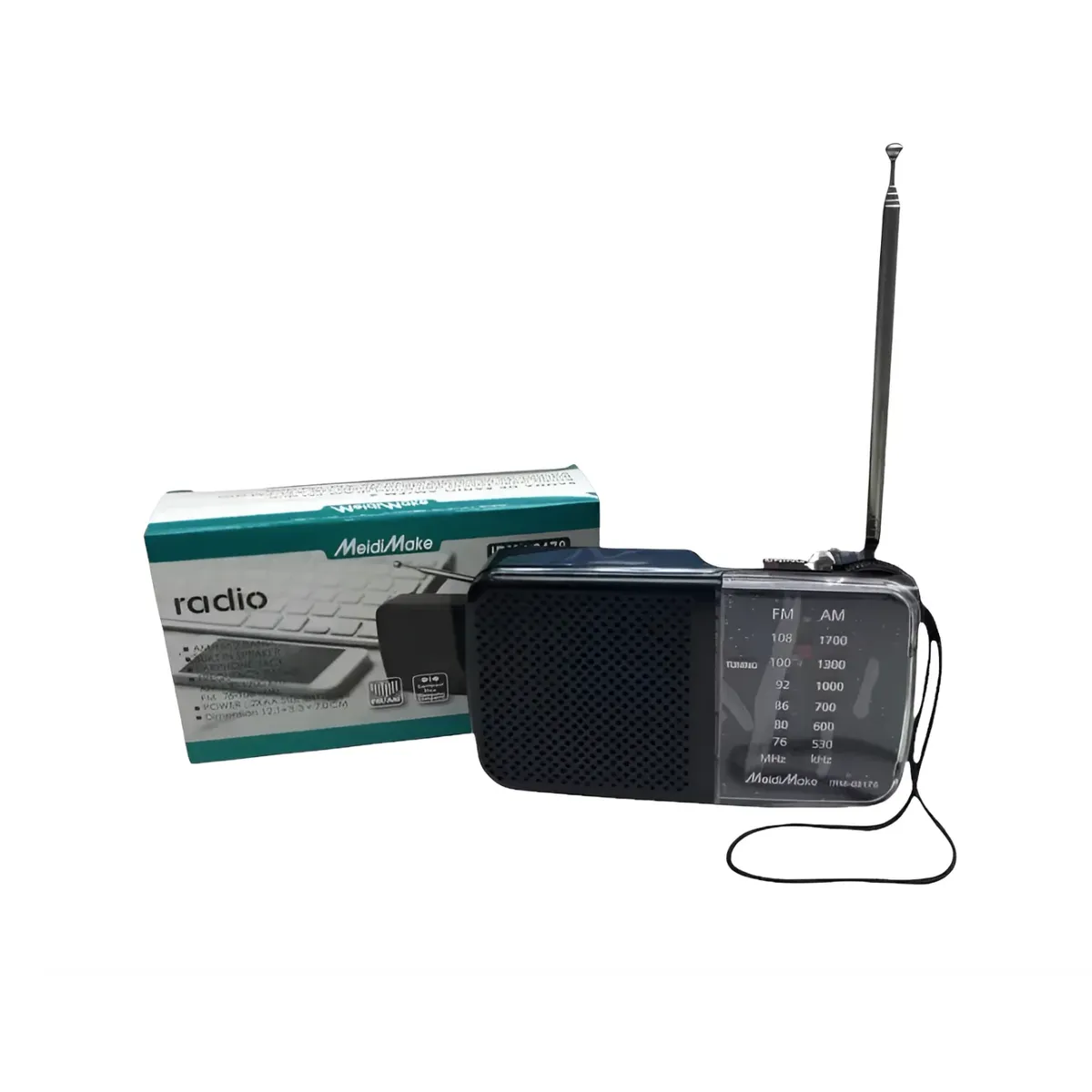 IRM - Radio Portatil De Mano A Pilas Fm Am Irm-03178 Negro