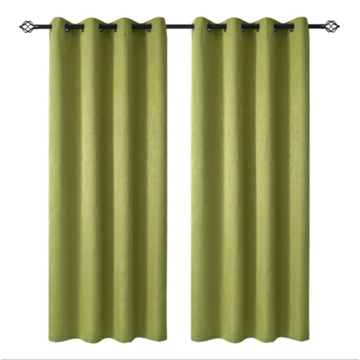 OKAY - Cortinas Bumbu Liso Hogar 2 Paños 140x220 Cm