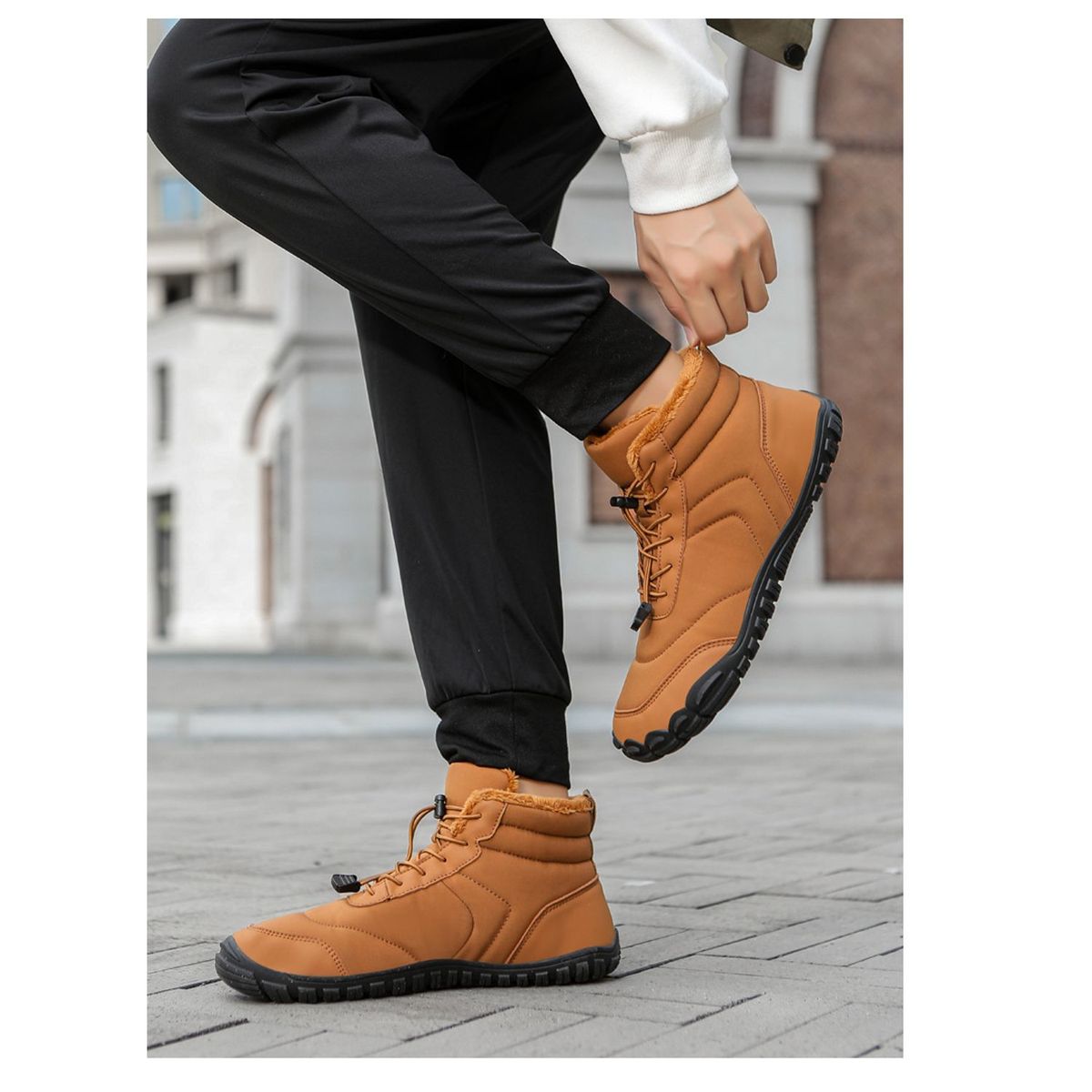 TIOZONEY - Zapatos de hombre para actividades al aire libre-Café