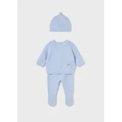 MAYORAL - Conjunto 3 piezas polaina recién nacida
