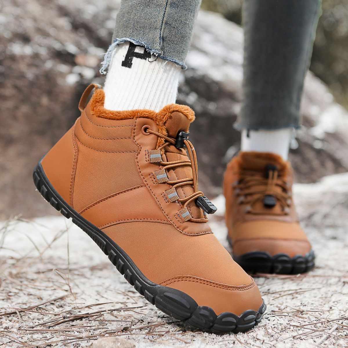 TIOZONEY - Zapatos de hombre para actividades al aire libre-Café