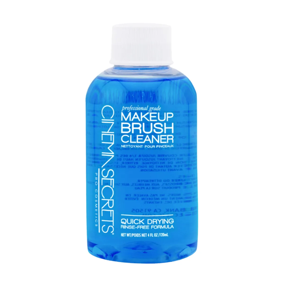 CINEMA SECRETS - Limpiador de brocha de maquillaje -  120ml Vainilla azul original - CINEMA SECRETS