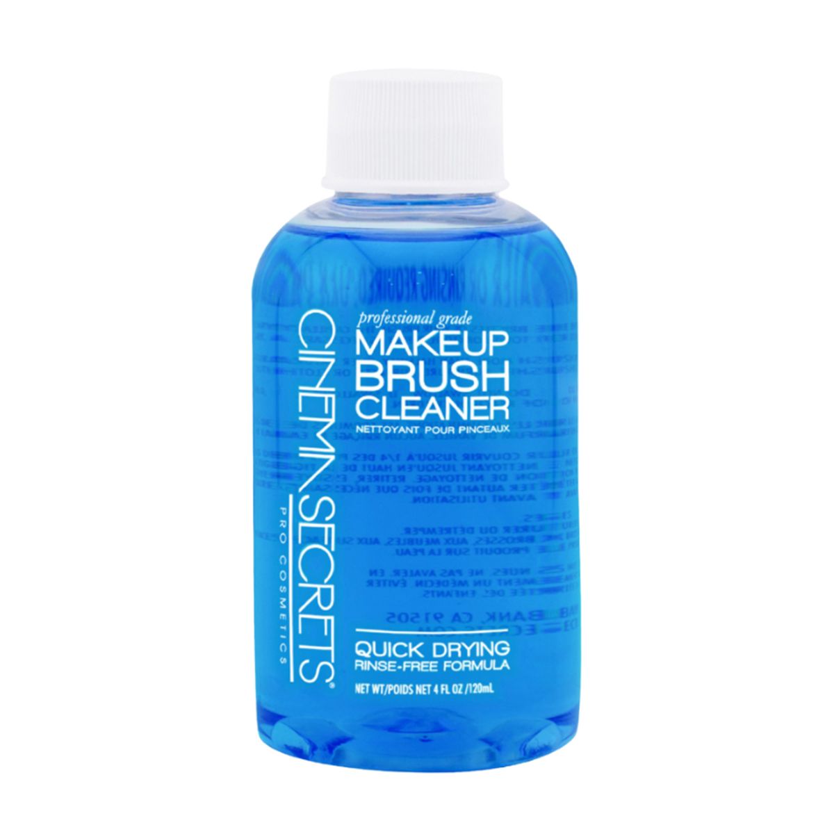 CINEMA SECRETS - Limpiador de brocha de maquillaje -  120ml Vainilla azul original - CINEMA SECRETS