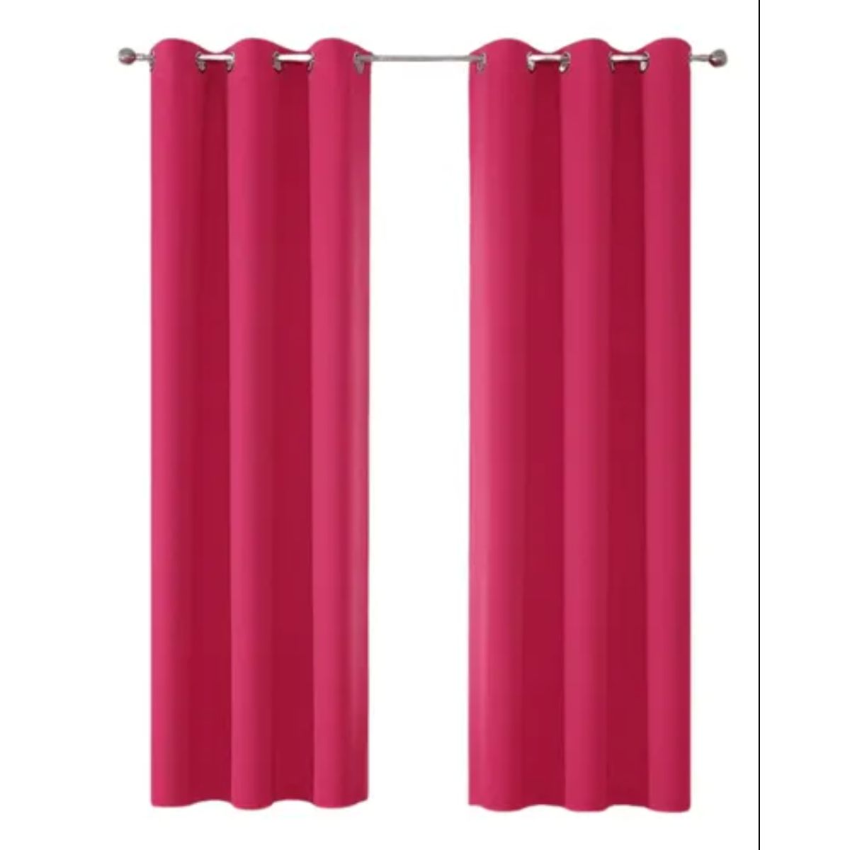 OKAY - Cortinas Bumbu Liso Hogar 2 Paños 140x220 Cm