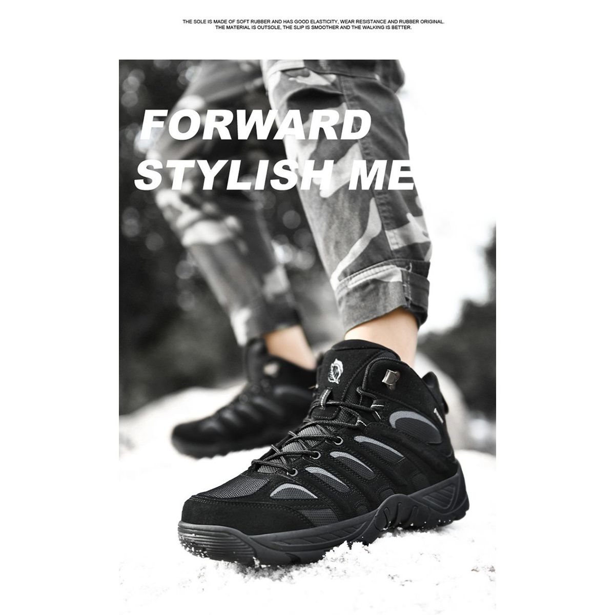 TIOZONEY - Zapatos de montaña-Negro