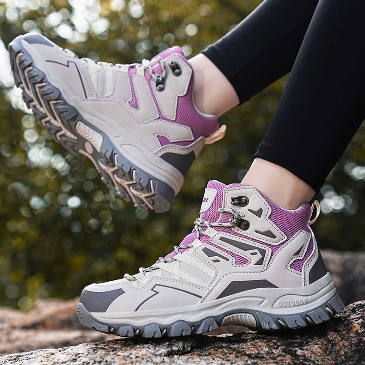 TIOZONEY - Zapatos de montaña-Morado
