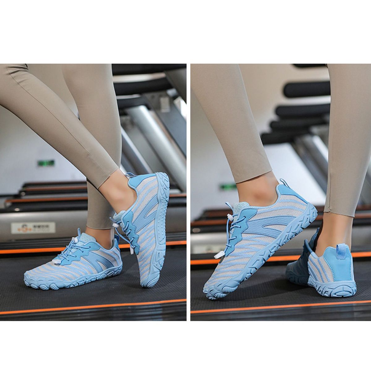 TIOZONEY - Zapatos de montaña antideslizantes para exteriores-Azul