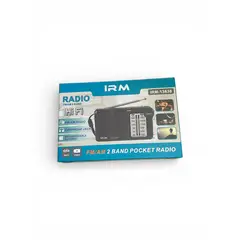 IRM - Radio Portátil De Mano A Pilas Fm Am Irm-13838 Negro