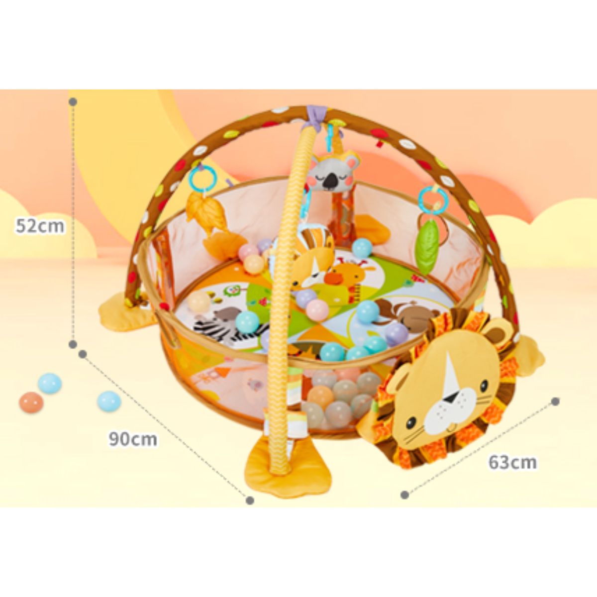 GENERICO - Gimnasio y Piscina Con Pelotas para Bebe de León