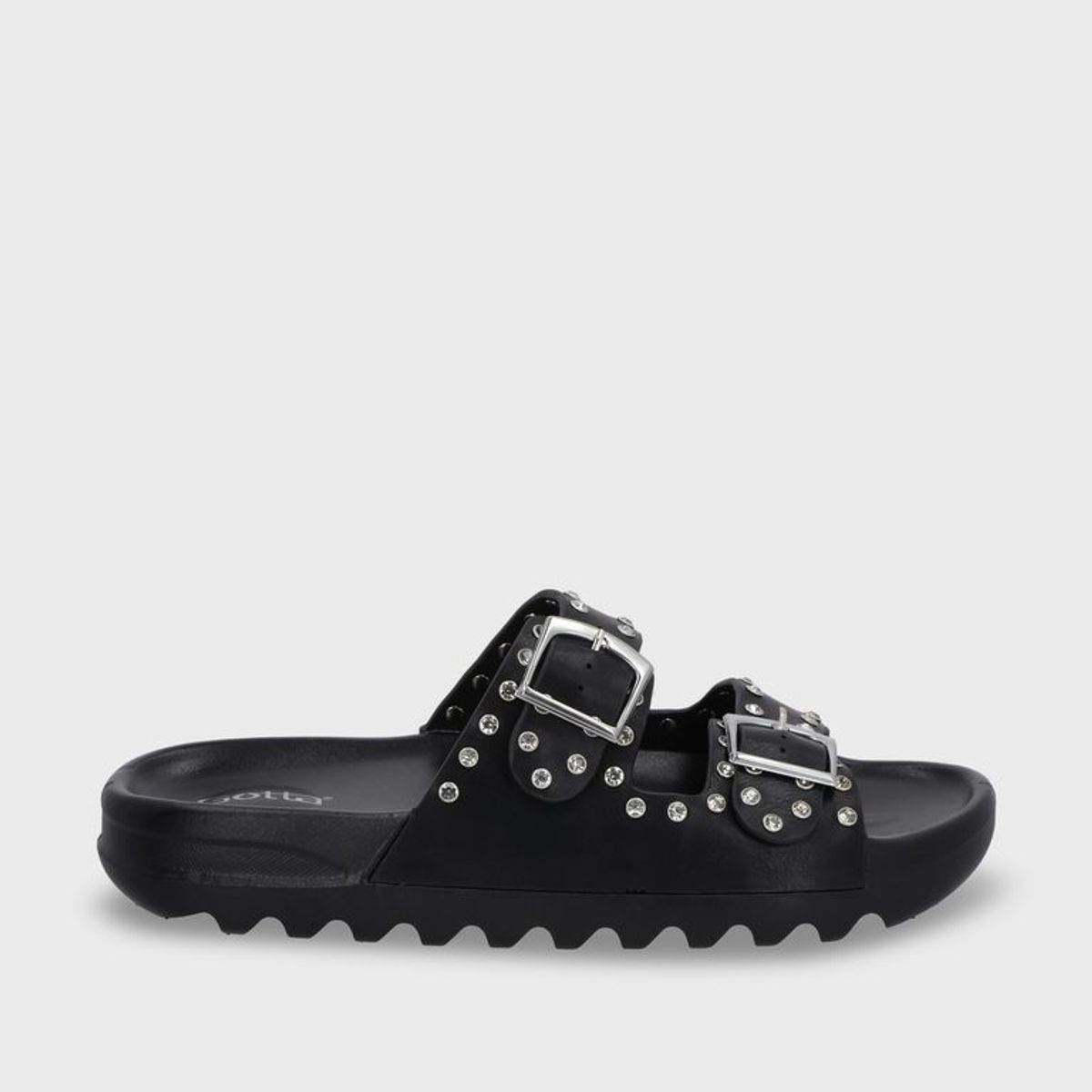 GOTTA - Sandalia Plana Negra Mujer 52060