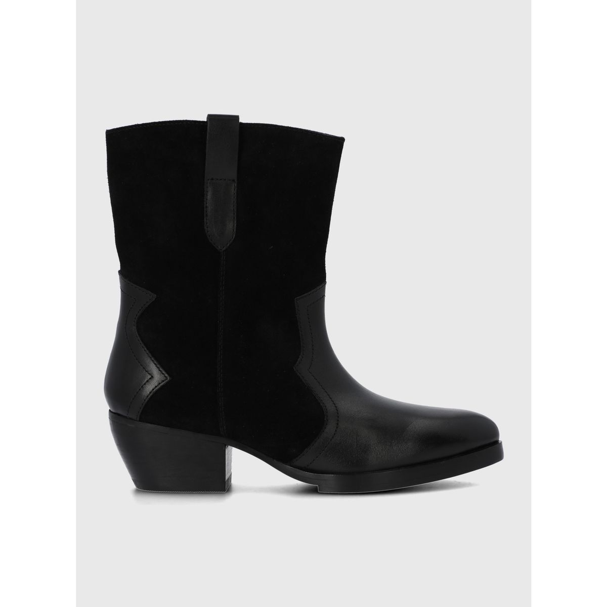 HUSH PUPPIES - Bota Cuero Mujer Denvera Negra HUSH PUPPIES