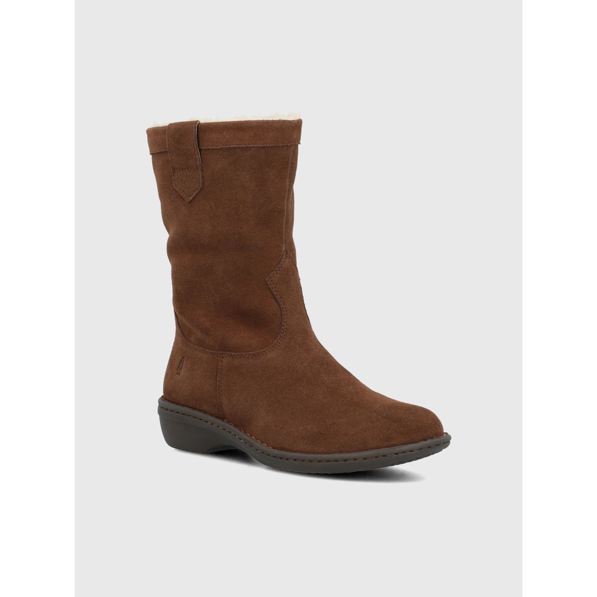 HUSH PUPPIES - Bota Cuero Mujer Kimano Café HUSH PUPPIES