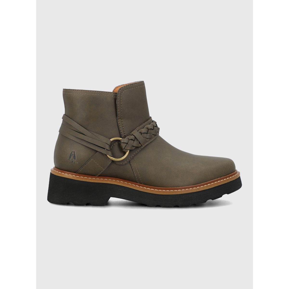 HUSH PUPPIES - Botin Cuero Mujer Clide Verde HUSH PUPPIES