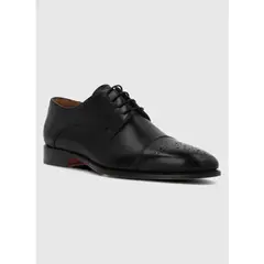HUSH PUPPIES - Zapato Italiano Cuero Luggi Negro