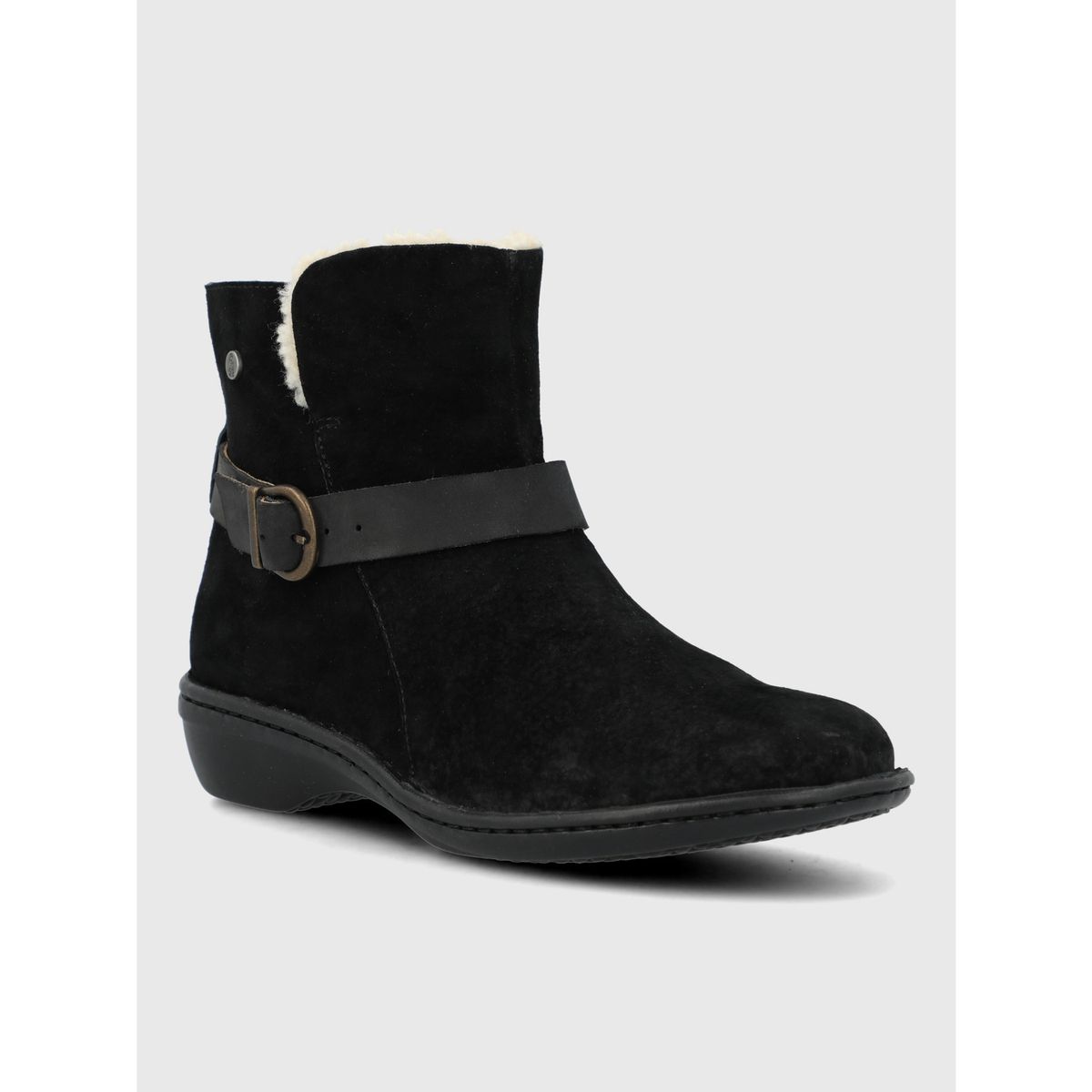 HUSH PUPPIES - Botin Cuero Mujer Ancona II Negro HUSH PUPPIES