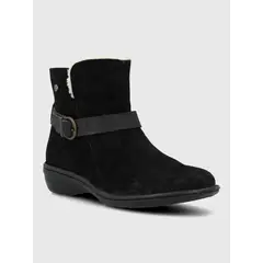 HUSH PUPPIES - Botin Cuero Mujer Ancona II Negro