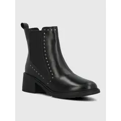 HUSH PUPPIES - Botin Cuero Mujer Lamas Negro