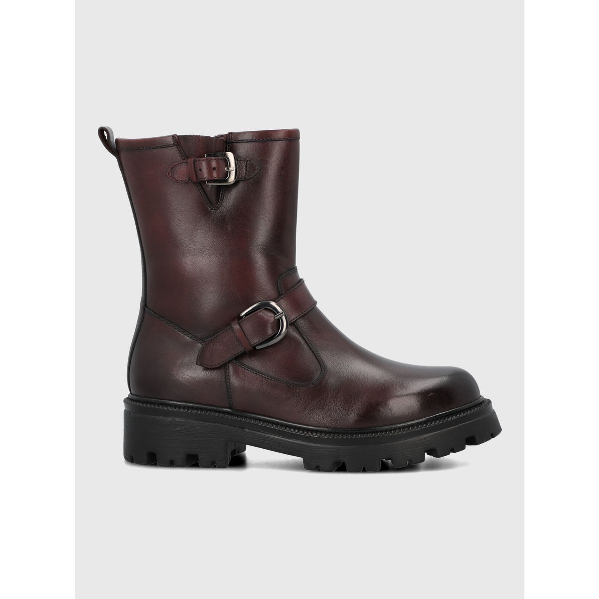 HUSH PUPPIES - Botin Cuero Mujer Bunda Burdeo HUSH PUPPIES