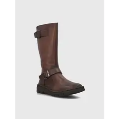 HUSH PUPPIES - Bota Cuero Mujer Mildre Café