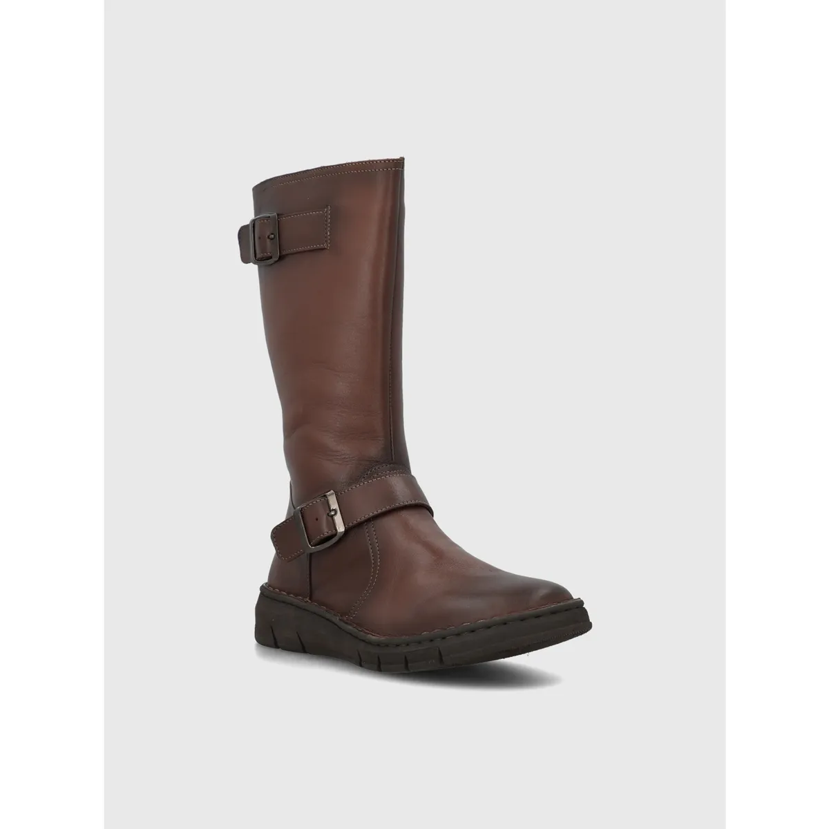 HUSH PUPPIES - Bota Cuero Mujer Mildre Café HUSH PUPPIES
