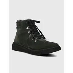 HUSH PUPPIES - Botin Cuero Mujer Wormit Verde