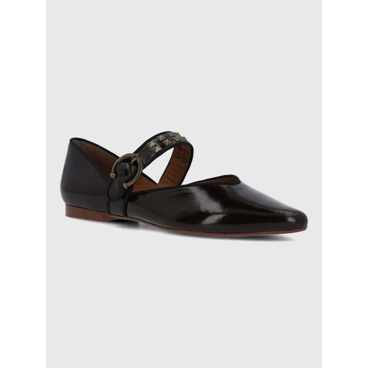 HUSH PUPPIES - Ballerina Cuero Mujer Alozia Café HUSH PUPPIES