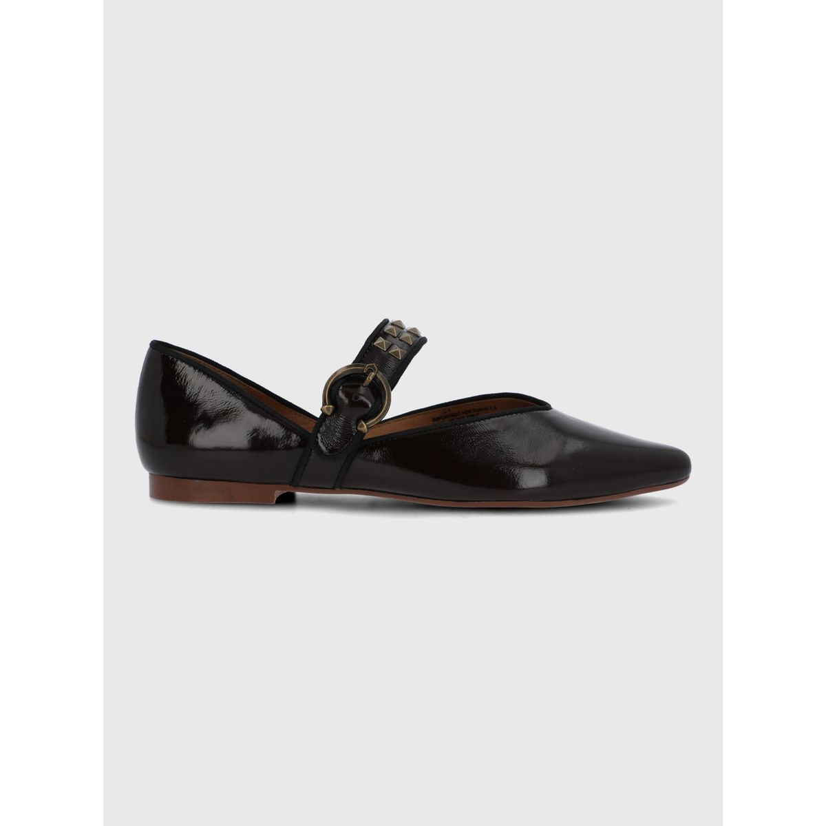 HUSH PUPPIES - Ballerina Cuero Mujer Alozia Café HUSH PUPPIES