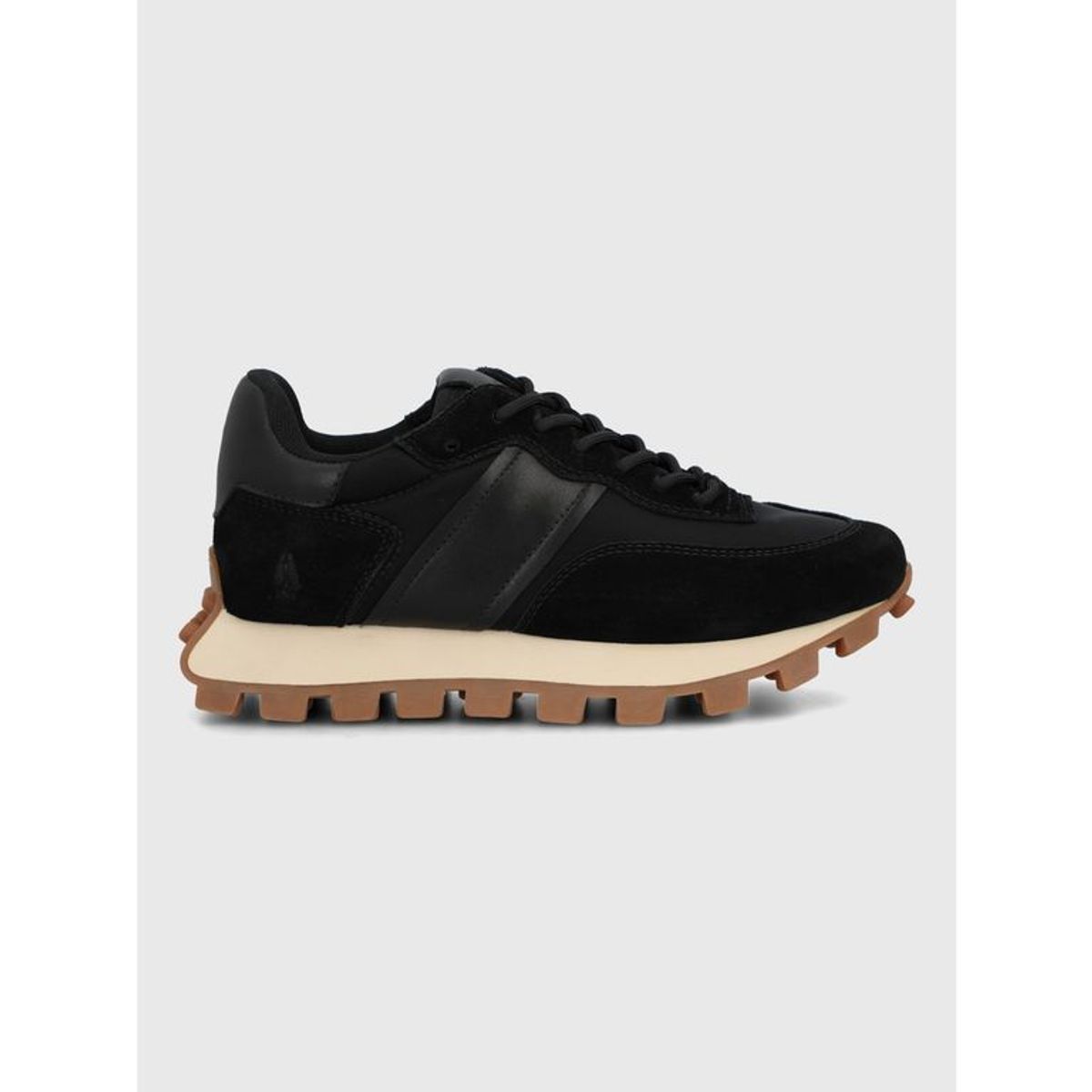 HUSH PUPPIES - Zapatilla Cuero Mujer Janet Negro HUSH PUPPIES