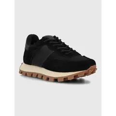 HUSH PUPPIES - Zapatilla Cuero Mujer Janet Negro