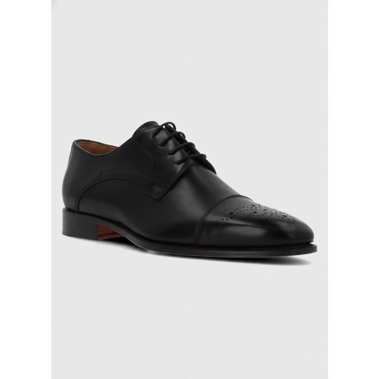 Zapato Italiano Cuero Luggi Negro