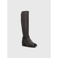 HUSH PUPPIES - Bota Cuero Mujer Elsetet Café