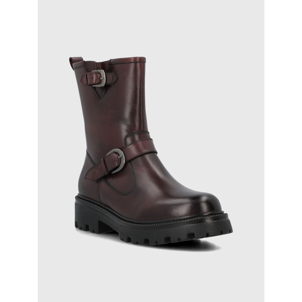 HUSH PUPPIES - Botin Cuero Mujer Bunda Burdeo HUSH PUPPIES
