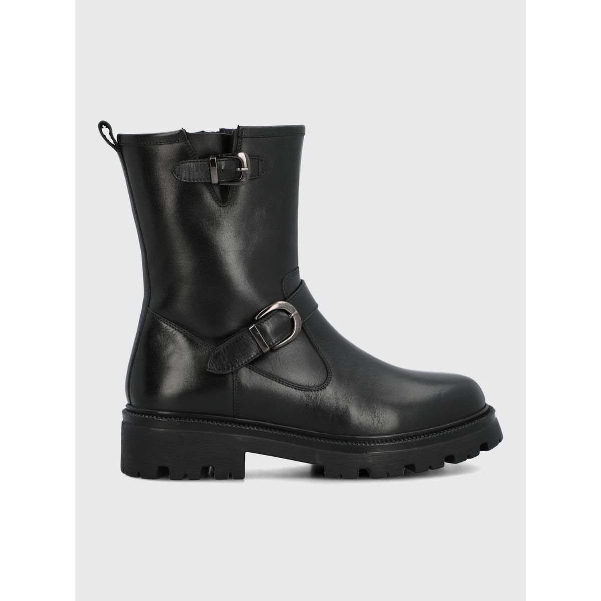 HUSH PUPPIES - Botin Cuero Mujer Bunda Negro HUSH PUPPIES