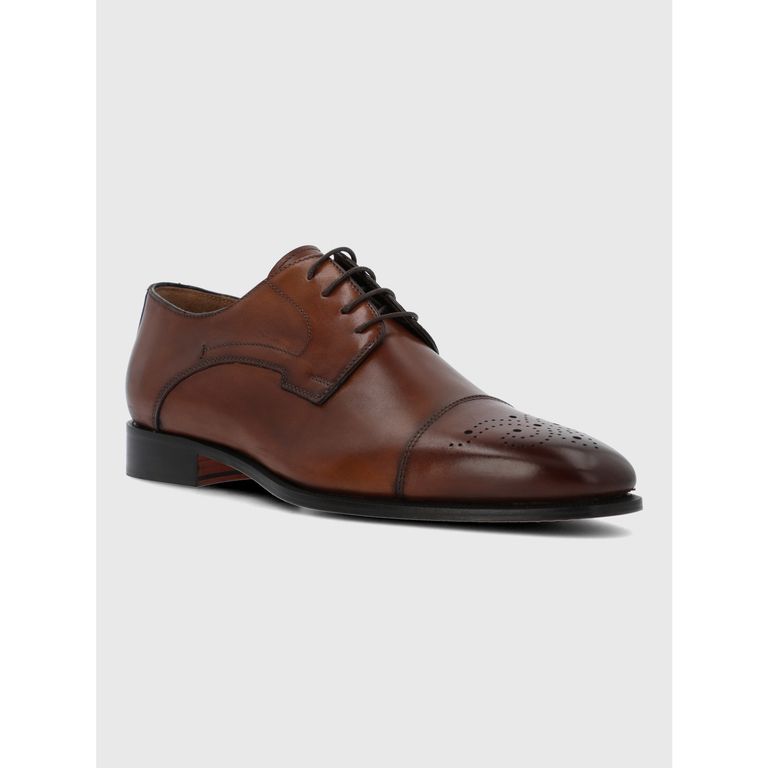 Zapato Italiano Cuero Luggi Café