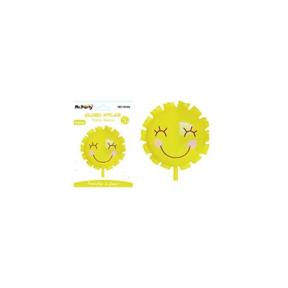 GENERICO - Globo metálico de sol estilo ins amarillo 47X235cm