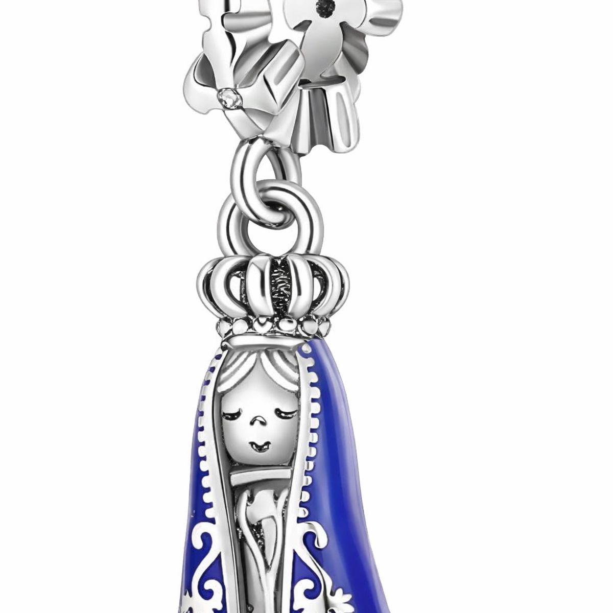 LK LUKSO - Charm Virgen María Manto Azul en Plata 925
