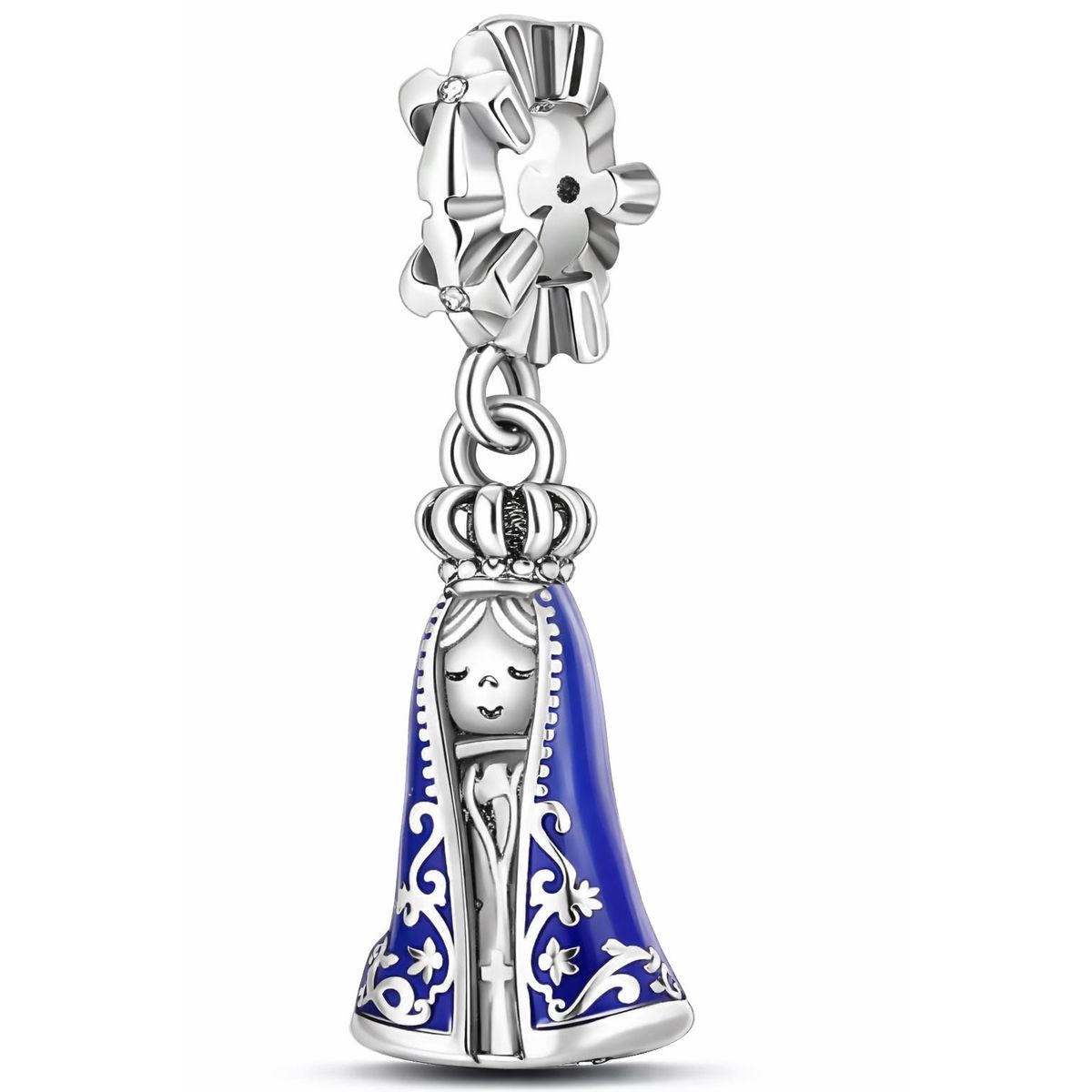 LK LUKSO - Charm Virgen María Manto Azul en Plata 925