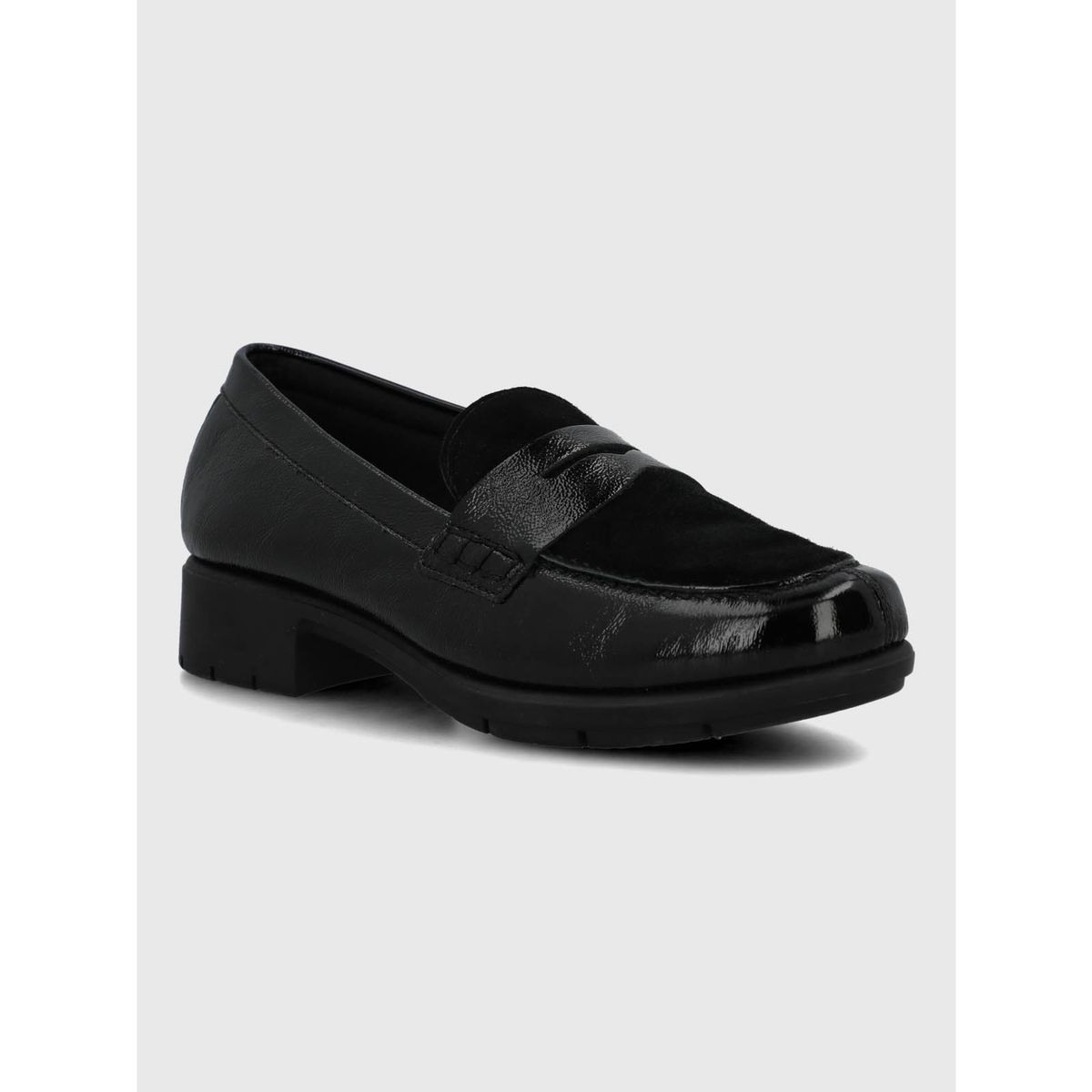 HUSH PUPPIES - Mocasin Cuero Mujer Carlana Negro HUSH PUPPIES