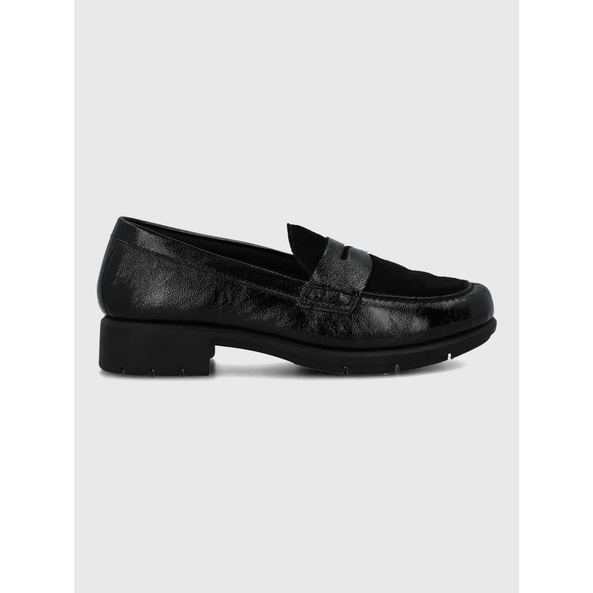 HUSH PUPPIES - Mocasin Cuero Mujer Carlana Negro HUSH PUPPIES