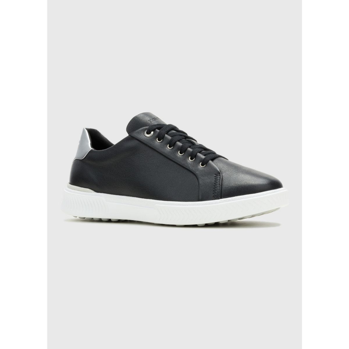 HUSH PUPPIES - Zapatilla Cuero Mujer Mae Laceup Negra HUSH PUPPIES