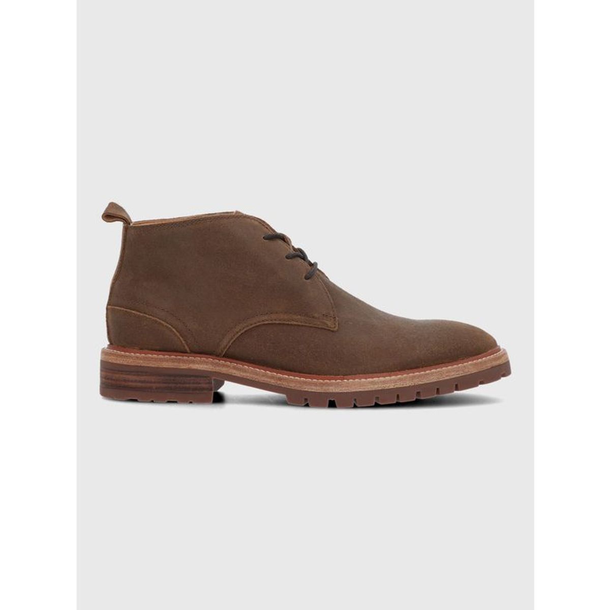HUSH PUPPIES - Botin Cuero Hombre Milvio Café HUSH PUPPIES