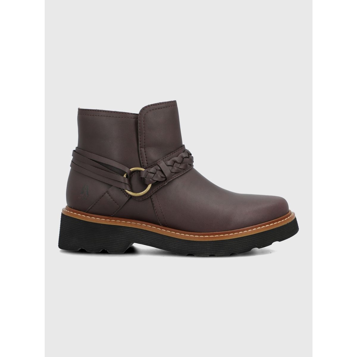 HUSH PUPPIES - Botin Cuero Mujer Clide Burdeo HUSH PUPPIES