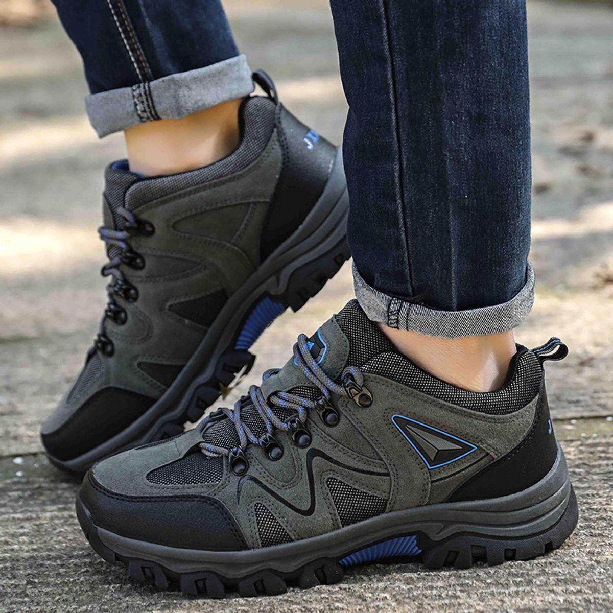 TIOZONEY - Zapatos de senderismo para hombre